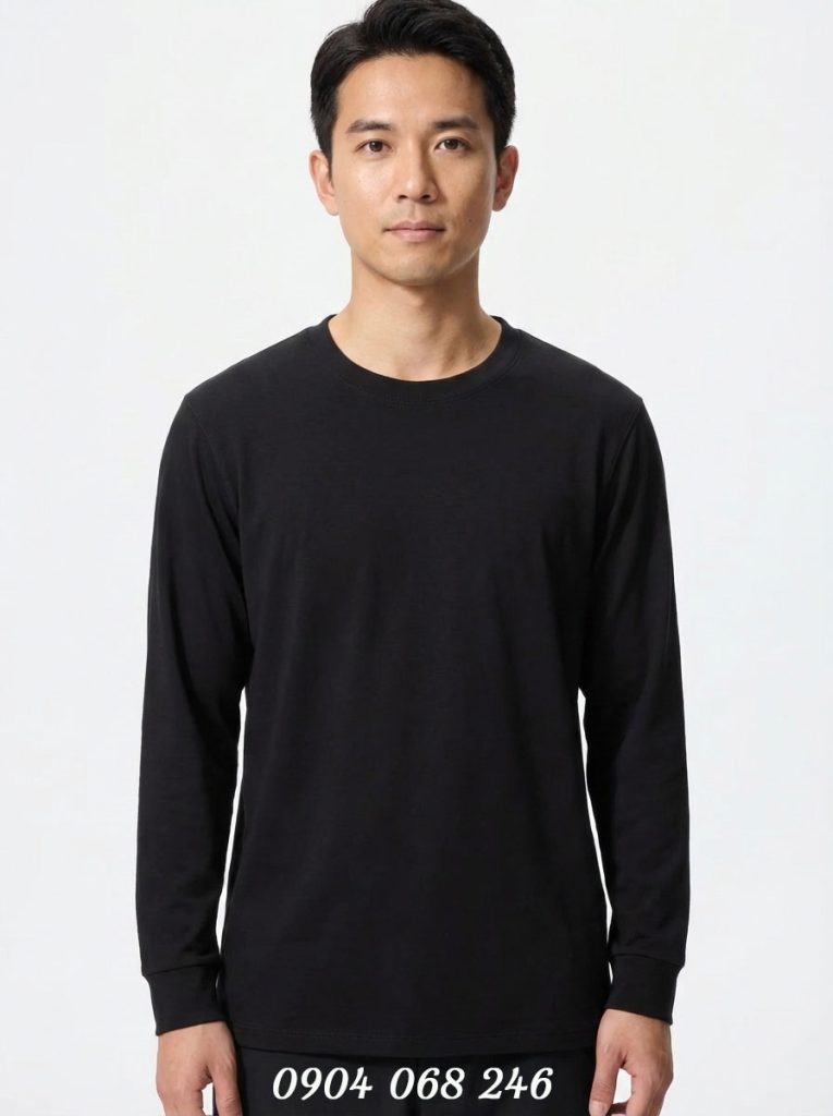 Áo giữ nhiệt nam cổ tròn Extra Warm màu đen 09 BLACK