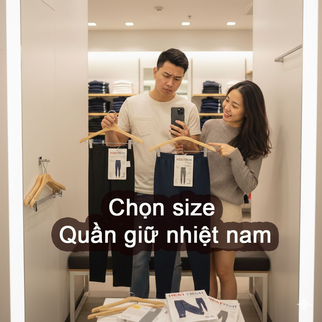 Chọn size quần giữ nhiệt nam
