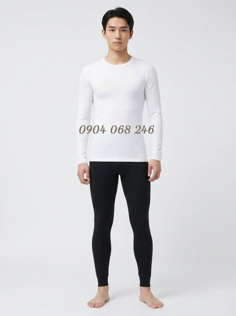 Quần giữ nhiệt nam Nhật Bản Heattech Extra Warm màu đen 09 BLACK